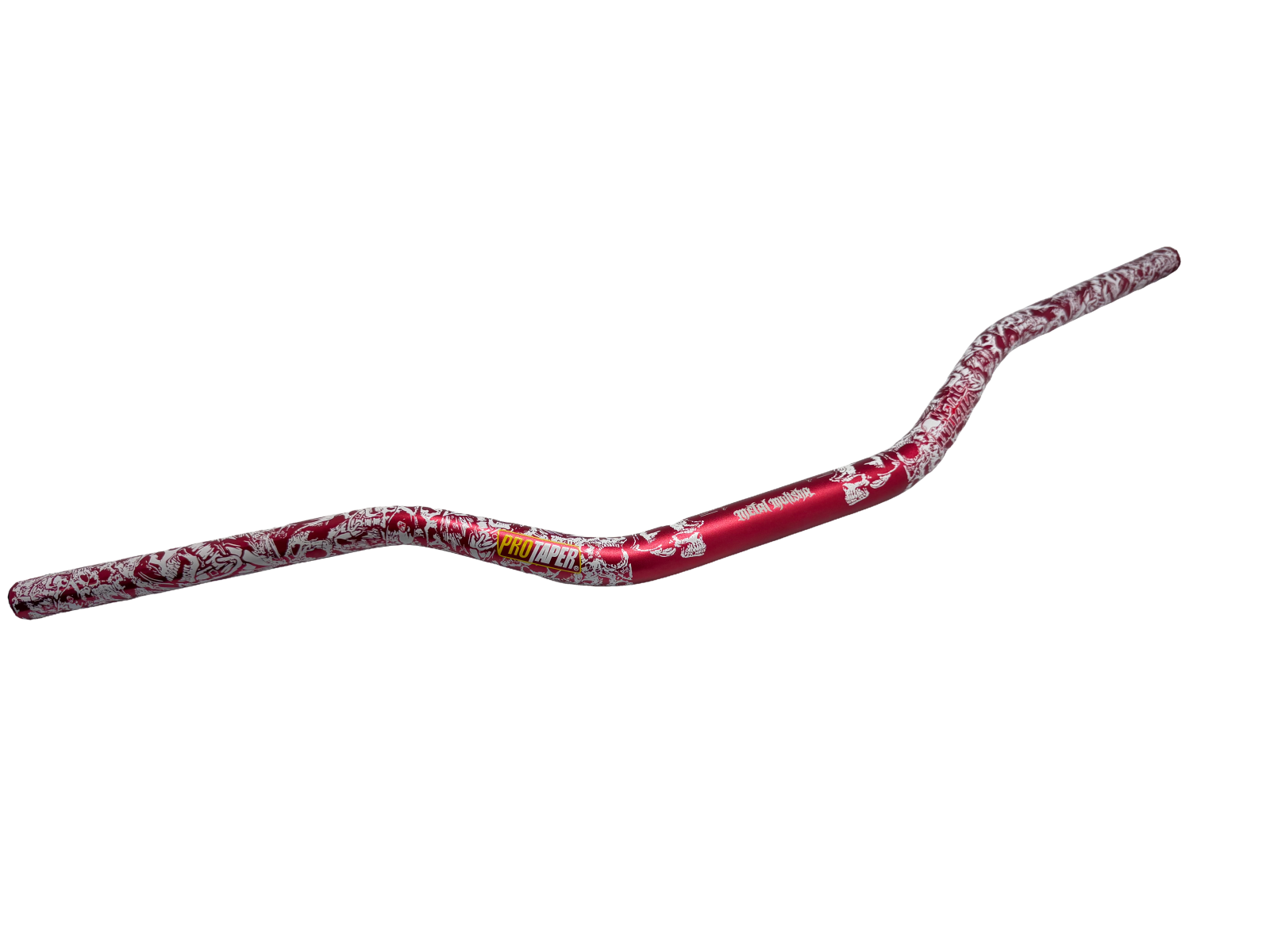 Руль 28мм OTOM RACING графика Metal Mulisha MX, розовый